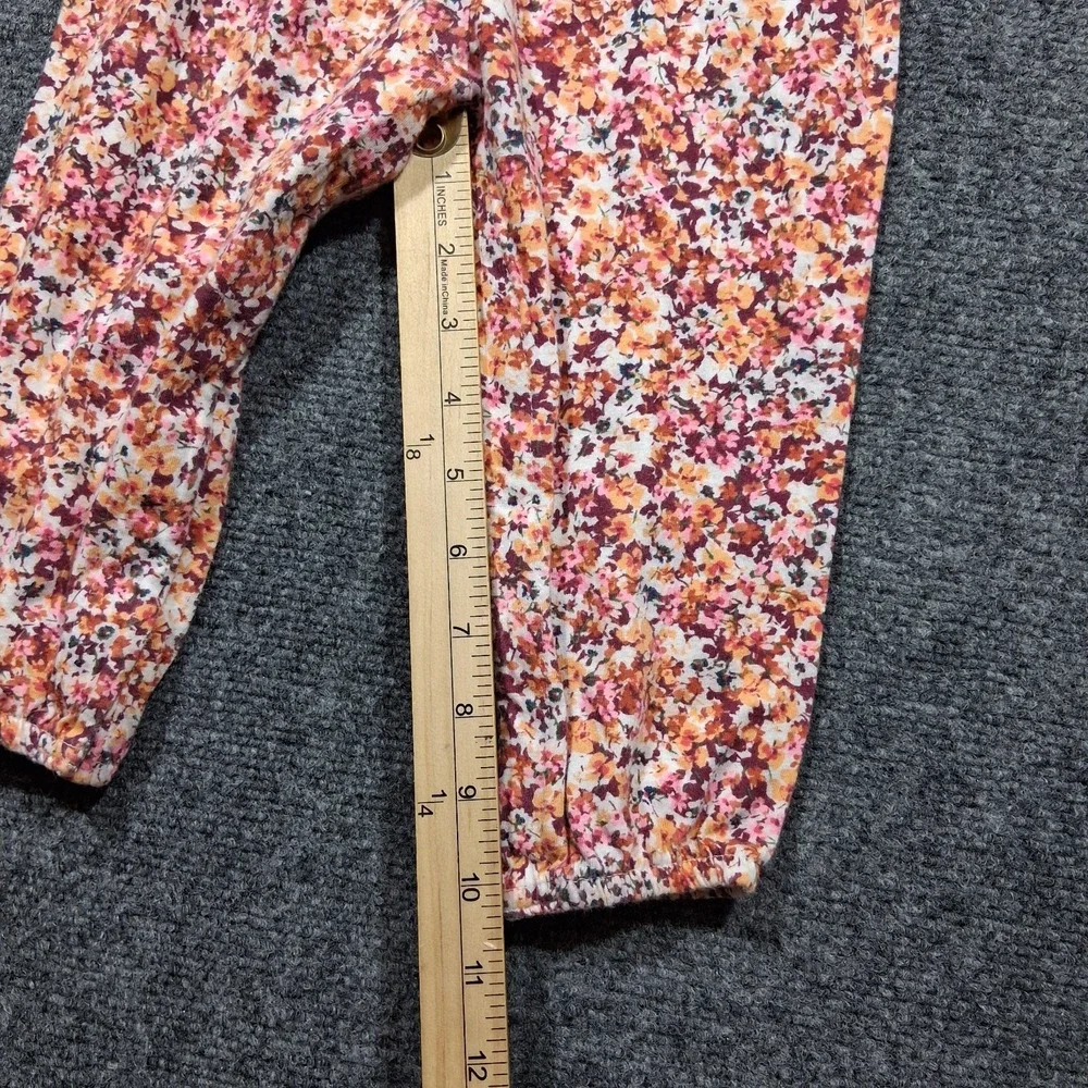 Old Navy Girls 2T Multifloral Long Sleeve‎ Everyday Cotton Jumpsuit 765408-02